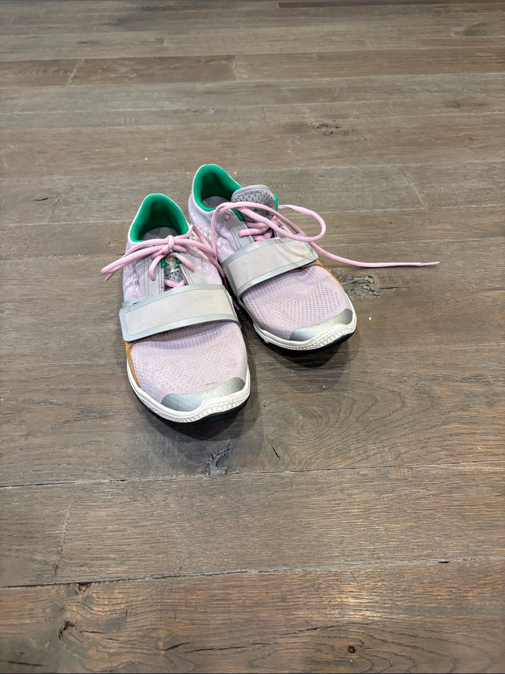 Stella McCartney Pink Sneakers with Green Interior